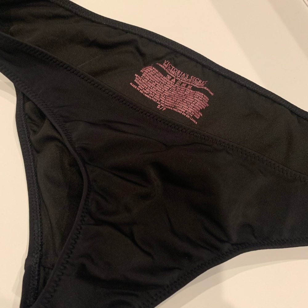 Victorias Secret Cheeky Bikini Bottom Black - Picture 3 of 5